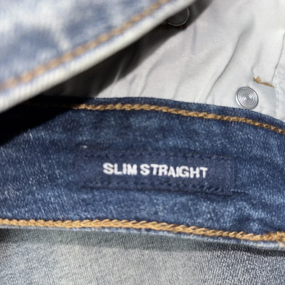 Flag And Anthem Premium Denim Jeans Slim Straight Springville Wash NWT‎  33x30